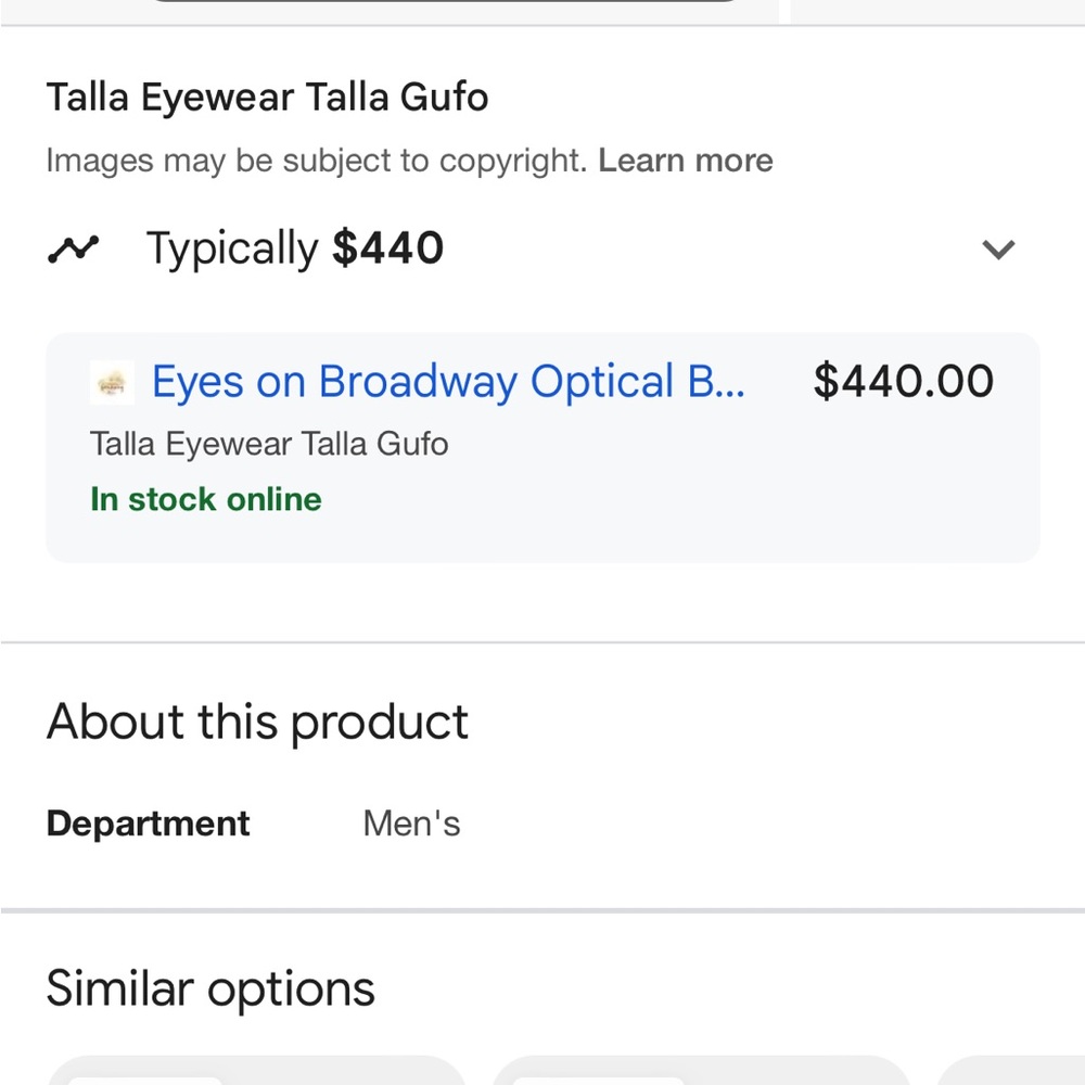 Talla Eyewear Talla Gufo Glasses. Make an offer